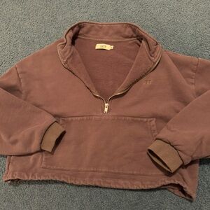 Set active HEAVYWEIGHT SWEATS HALF ZIP - SMOKE